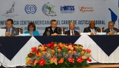 Stand completo Costa Rica Intercambio regional Justicia laboral